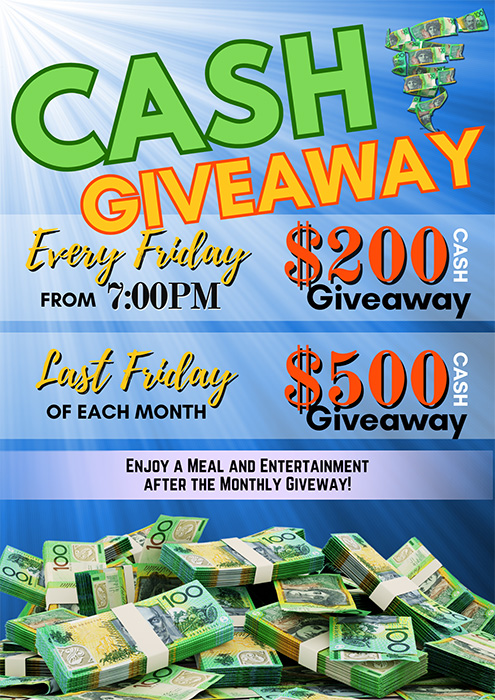 Cash Giveaway